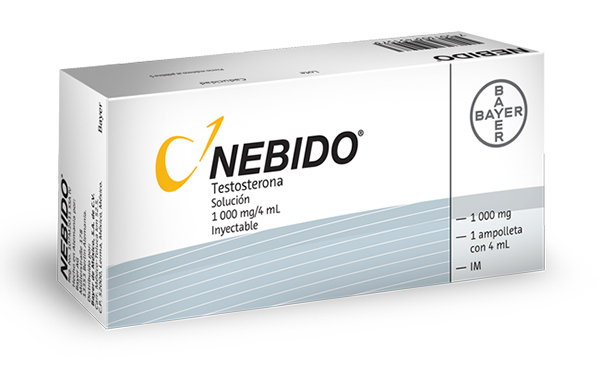 NEBIDO SOLUCIÓN INYECTABLE 1000 mg/4 mL