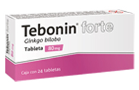 TEBONIN FORTE GRAGEAS 80 mg